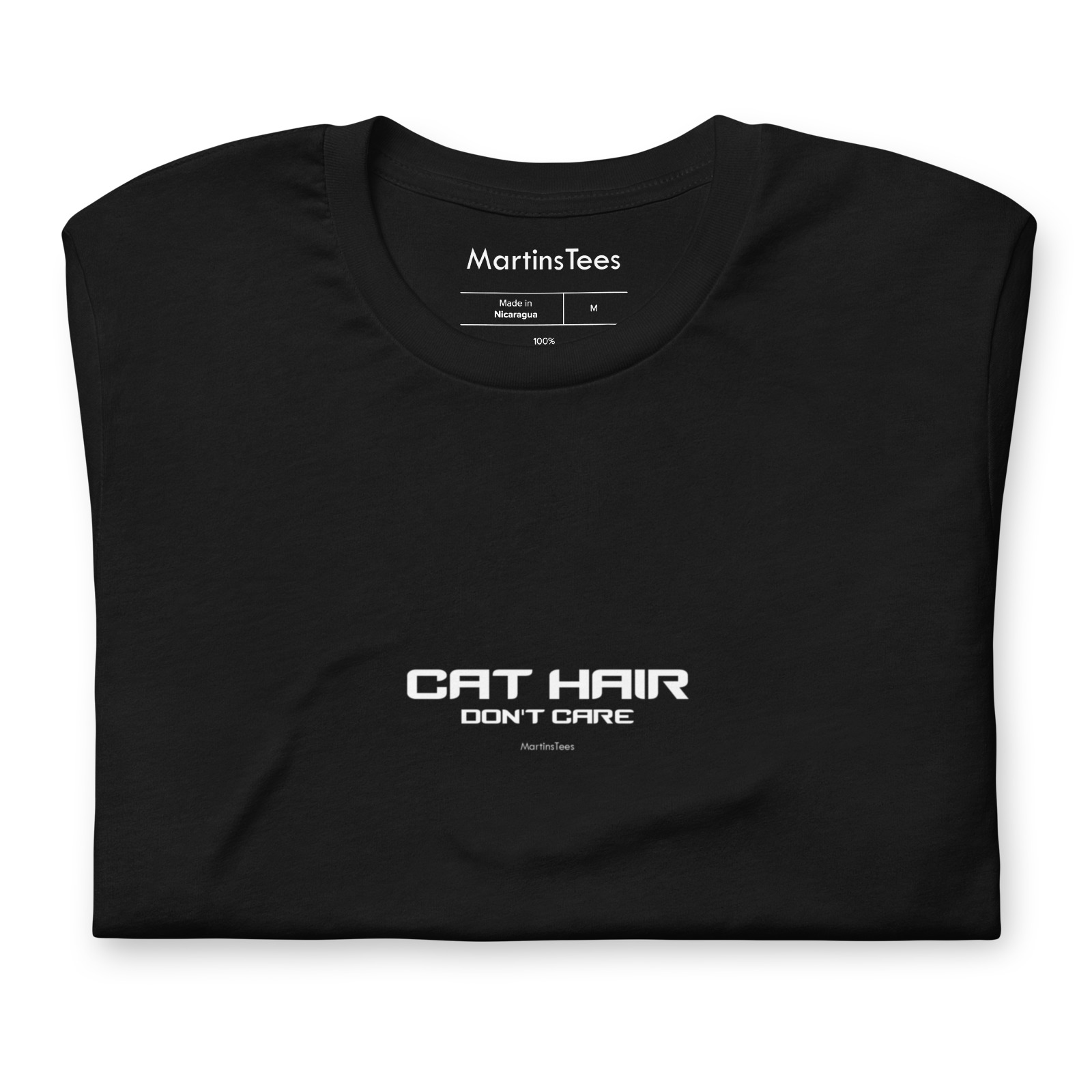 T-shirt: CAT HAIR - DON'T CARE